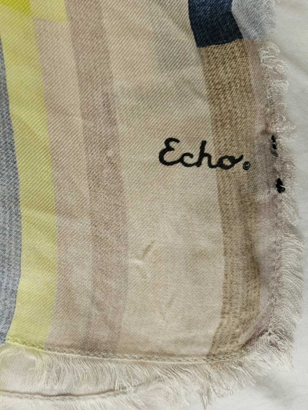 ECHO Colorful Graphic Geometric Plaid Modal Scarf Wrap | SZ 72